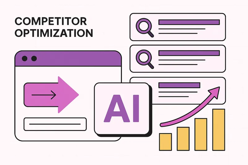miseo AI automatically analyzes your competitors